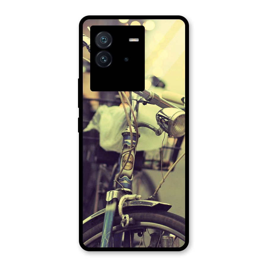Vintage Bicycle Glass Back Case for Vivo iQOO Neo 6 5G