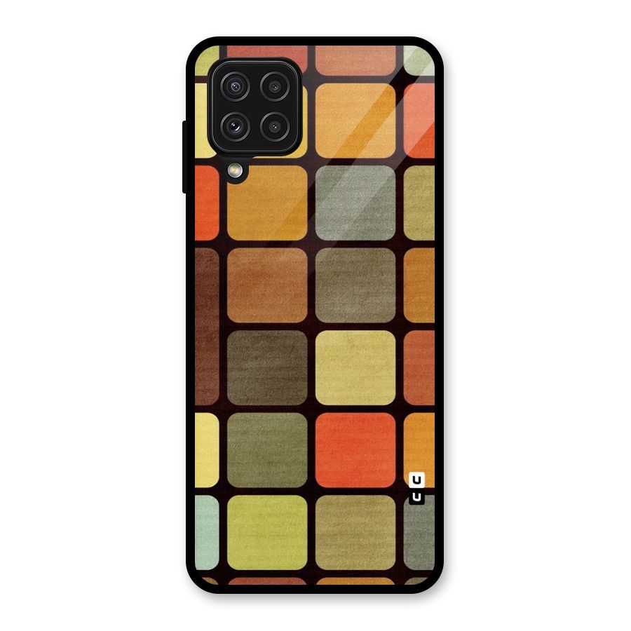 Vintage Boxes Glass Back Case for Galaxy A22 4G