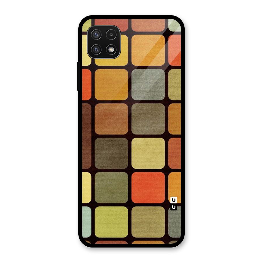 Vintage Boxes Glass Back Case for Galaxy A22 5G