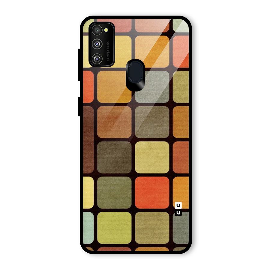 Vintage Boxes Glass Back Case for Galaxy M30s