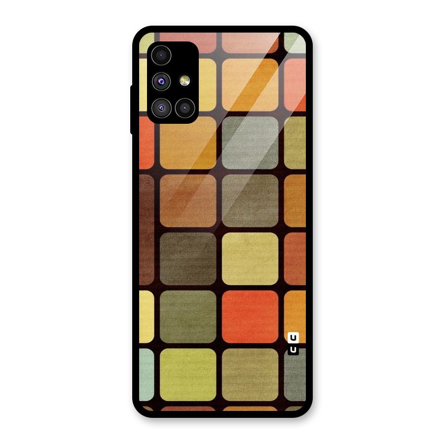Vintage Boxes Glass Back Case for Galaxy M51