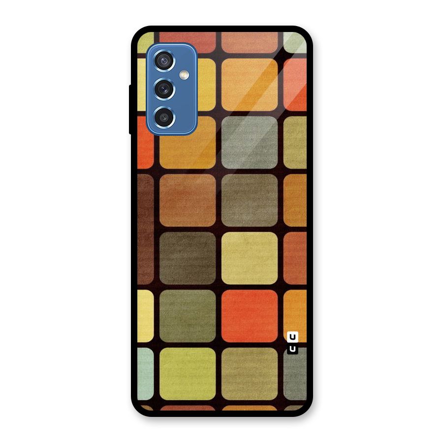 Vintage Boxes Glass Back Case for Galaxy M52 5G