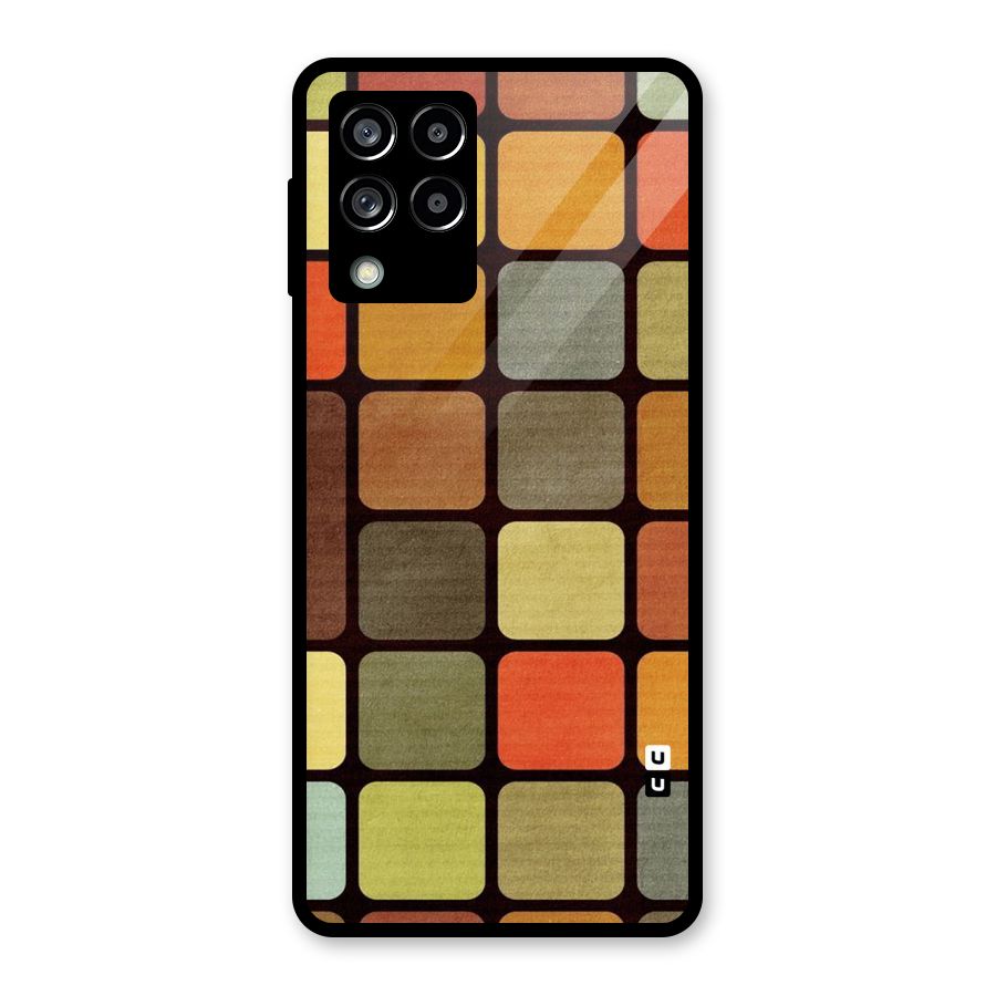 Vintage Boxes Glass Back Case for Galaxy M53 5G