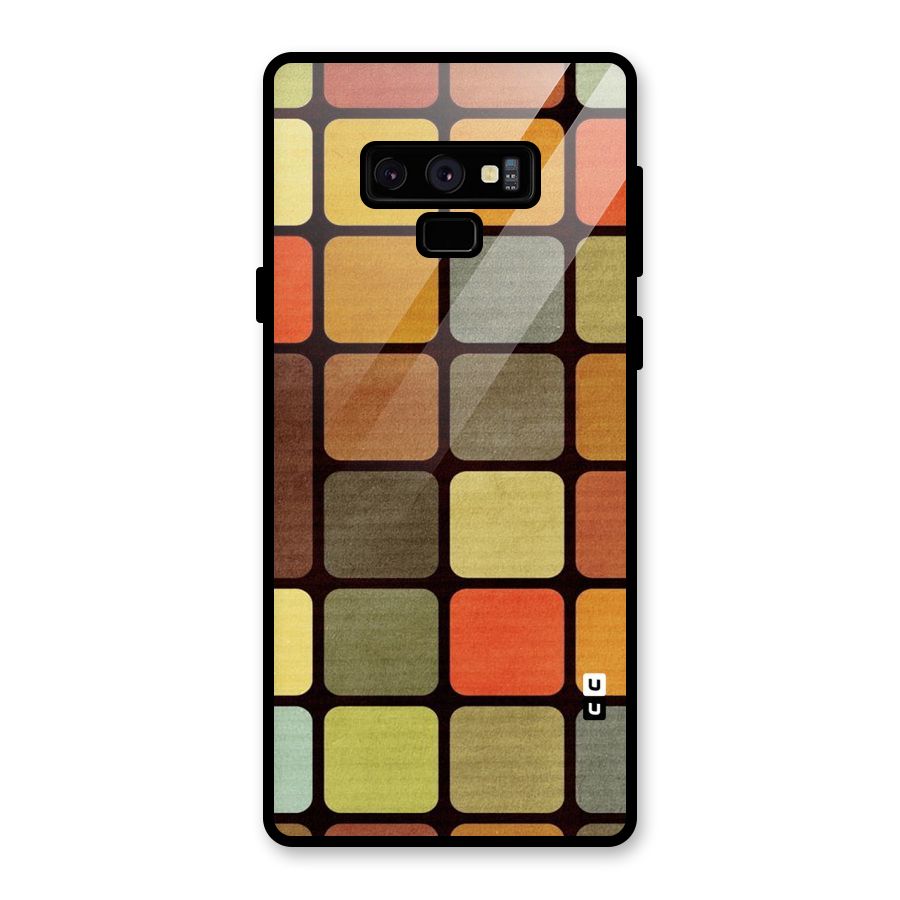 Vintage Boxes Glass Back Case for Galaxy Note 9