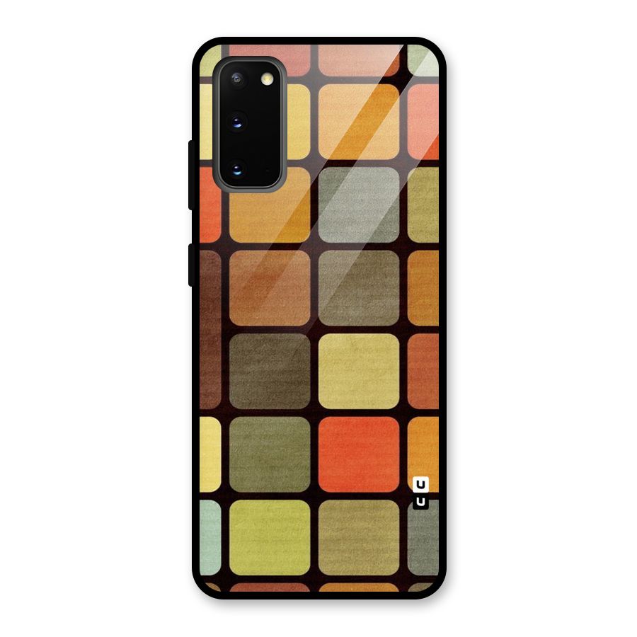 Vintage Boxes Glass Back Case for Galaxy S20