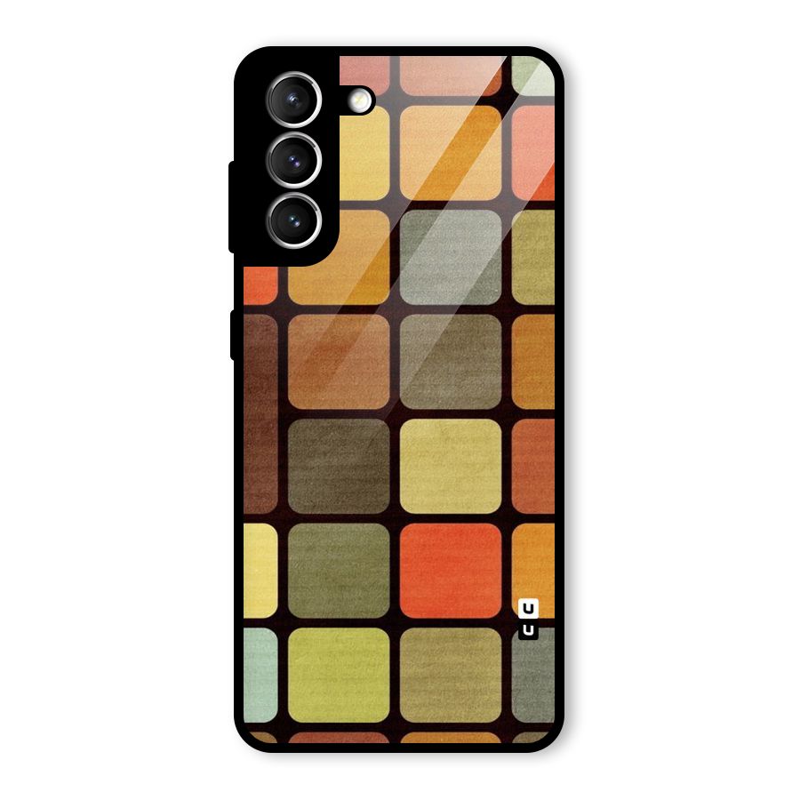 Vintage Boxes Glass Back Case for Galaxy S21 5G