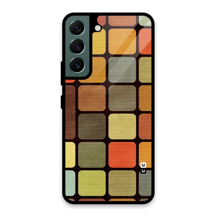 Vintage Boxes Glass Back Case for Galaxy S22 5G