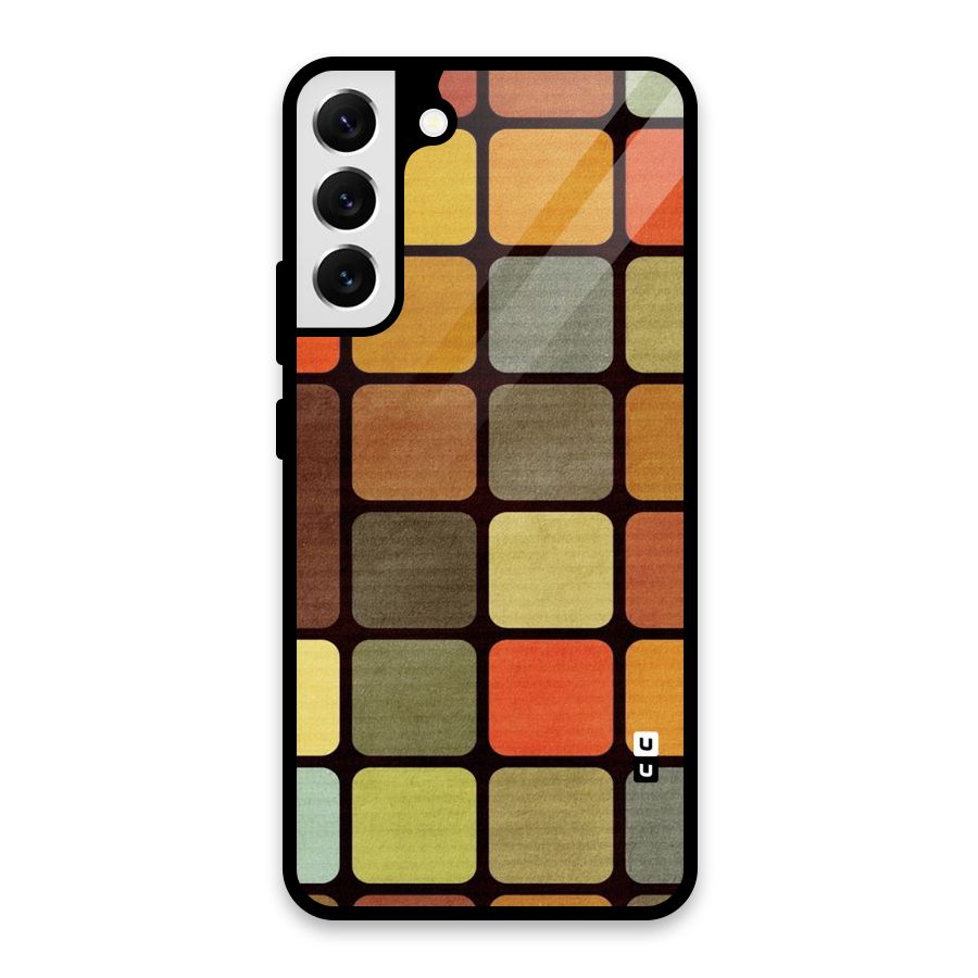 Vintage Boxes Glass Back Case for Galaxy S22 Plus 5G