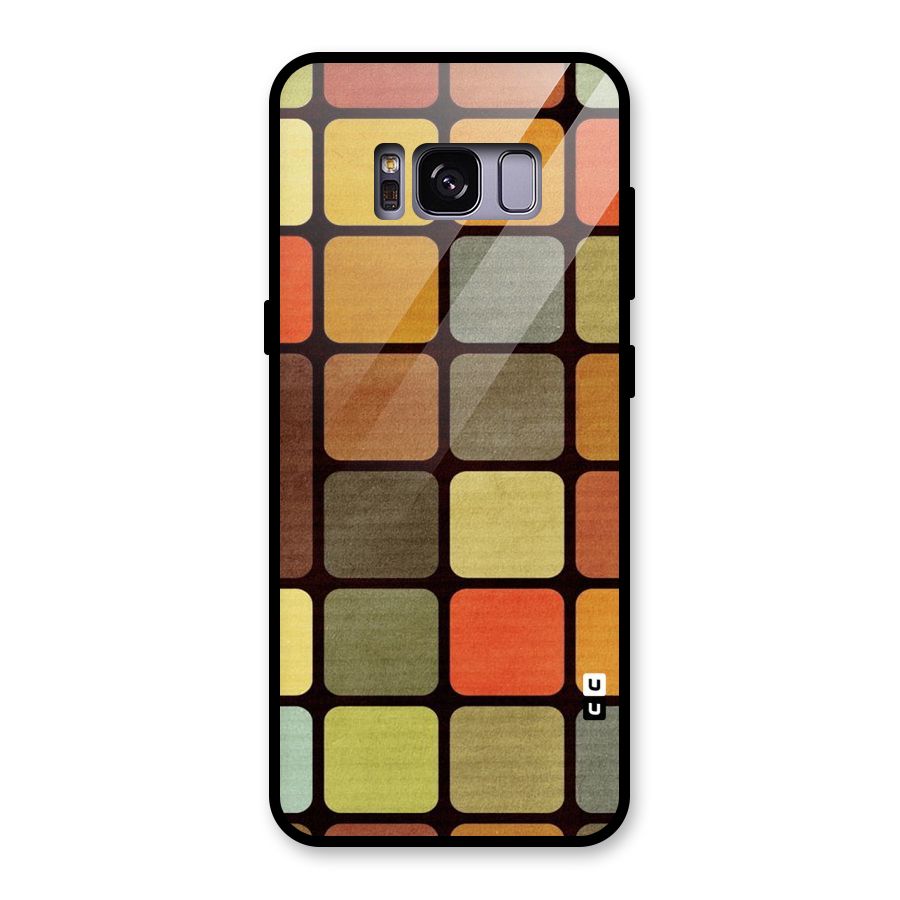 Vintage Boxes Glass Back Case for Galaxy S8
