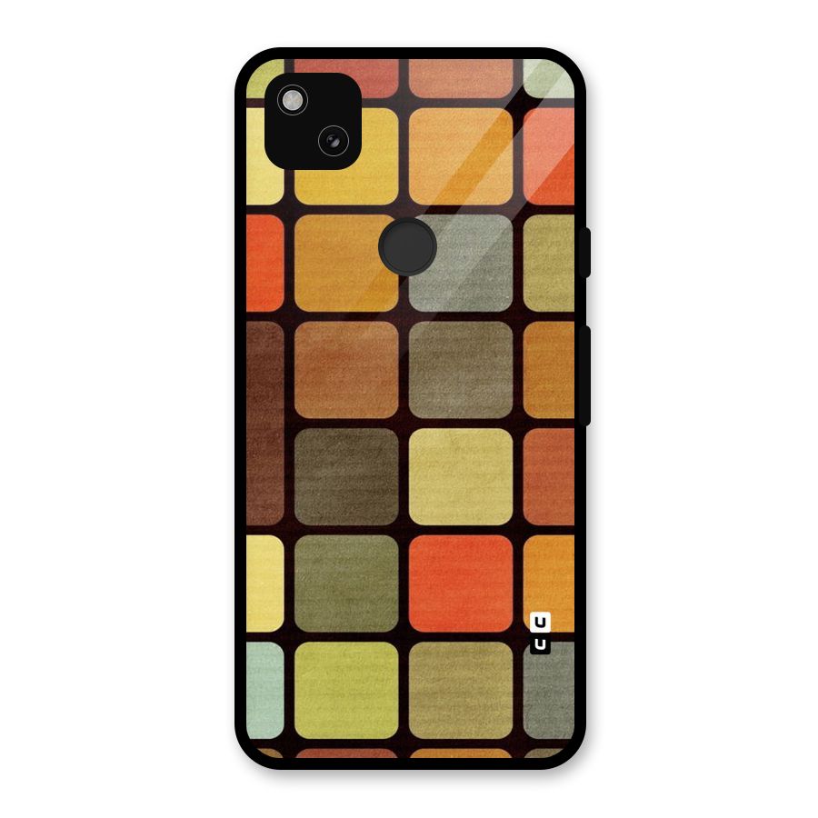 Vintage Boxes Glass Back Case for Google Pixel 4a