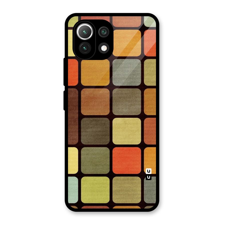 Vintage Boxes Glass Back Case for Mi 11 Lite NE 5G