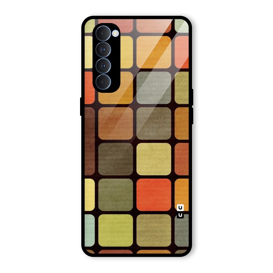 Vintage Boxes Glass Back Case for Oppo Reno4 Pro