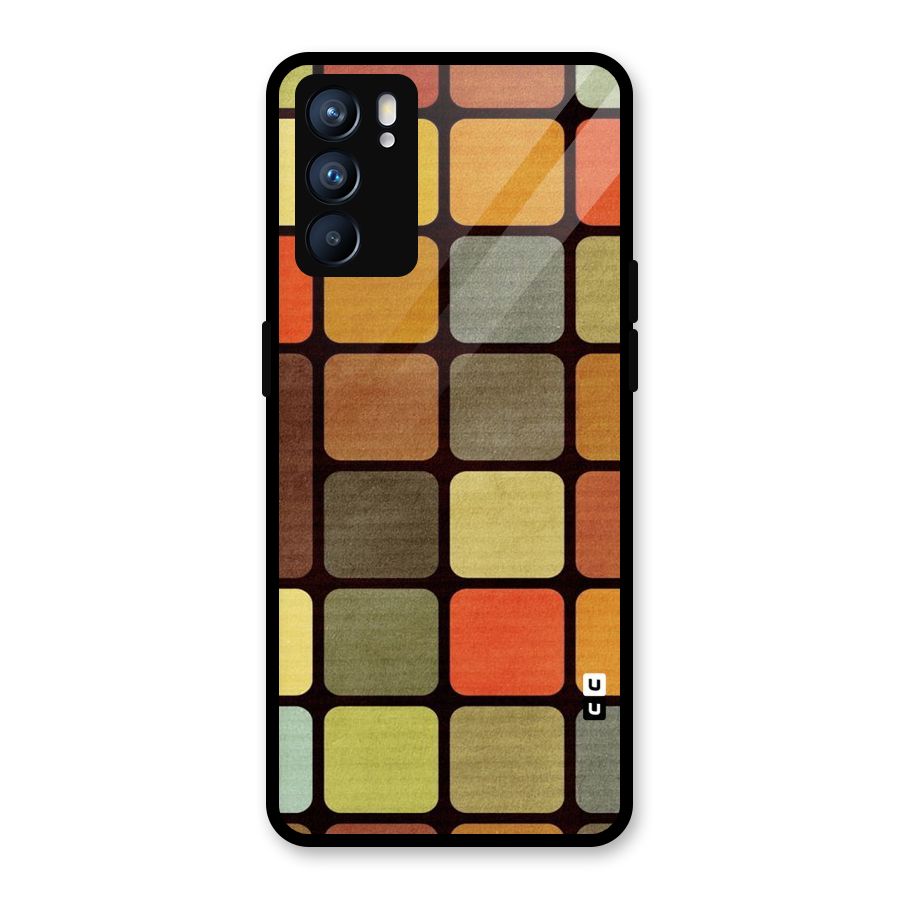 Vintage Boxes Glass Back Case for Oppo Reno6 5G