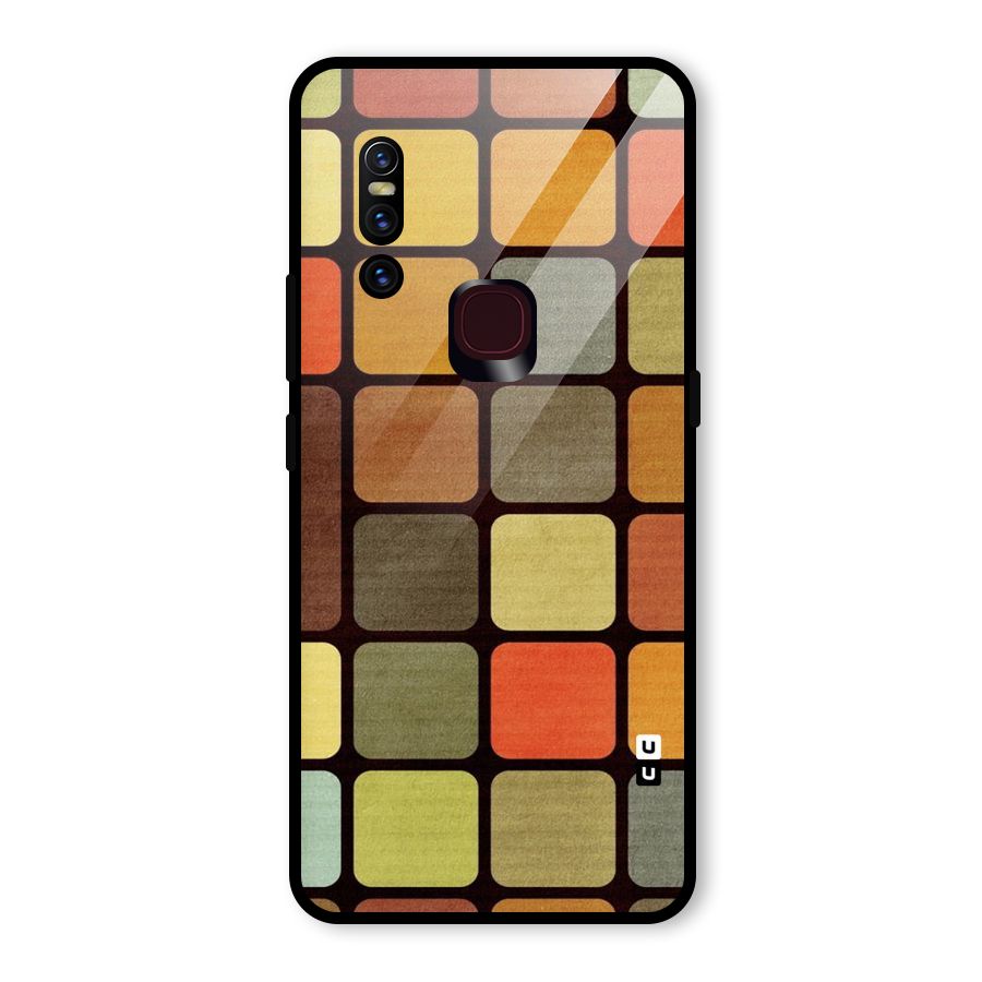 Vintage Boxes Glass Back Case for Vivo V15