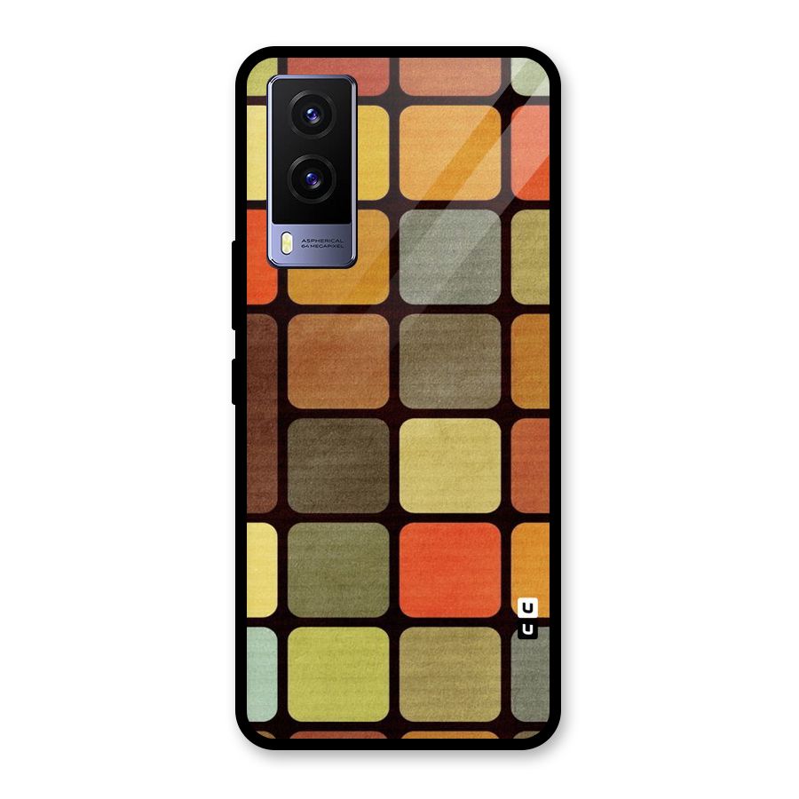 Vintage Boxes Glass Back Case for Vivo V21e 5G