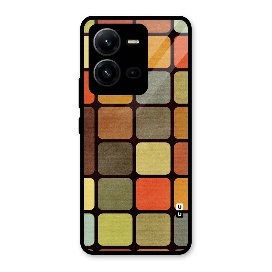 Vintage Boxes Glass Back Case for Vivo V25
