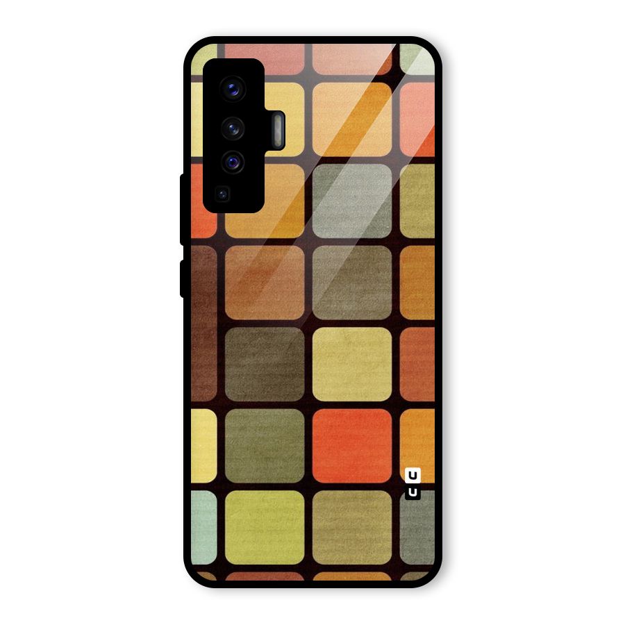 Vintage Boxes Glass Back Case for Vivo X50