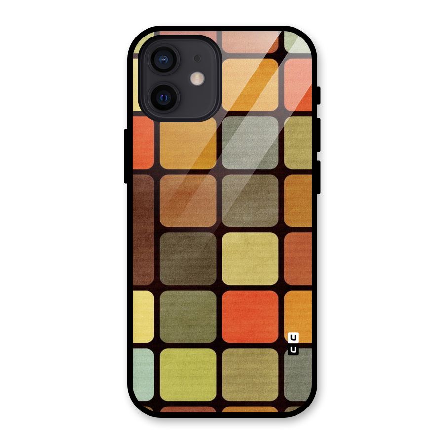 Vintage Boxes Glass Back Case for iPhone 12