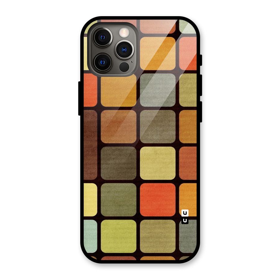 Vintage Boxes Glass Back Case for iPhone 12 Pro