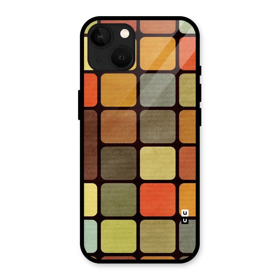 Vintage Boxes Glass Back Case for iPhone 13