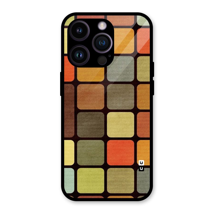 Vintage Boxes Glass Back Case for iPhone 14 Pro