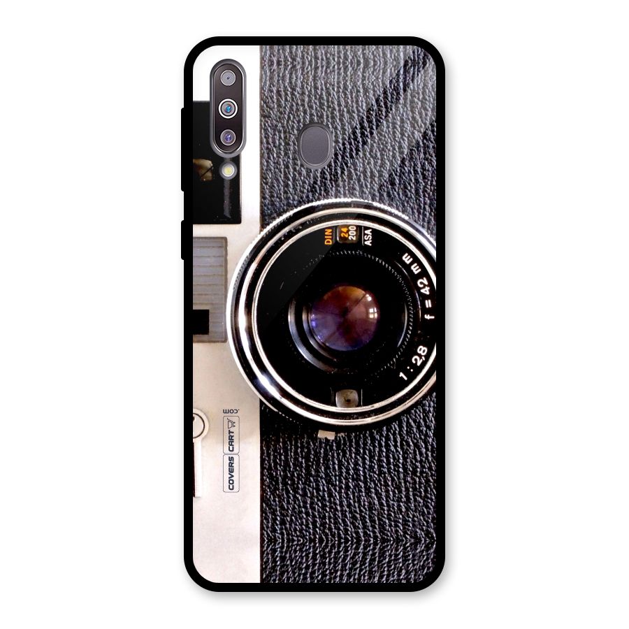Vintage Camera Glass Back Case for Galaxy M30