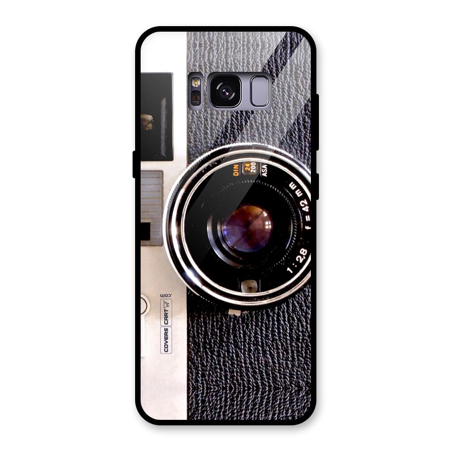 Vintage Camera Glass Back Case for Galaxy S8