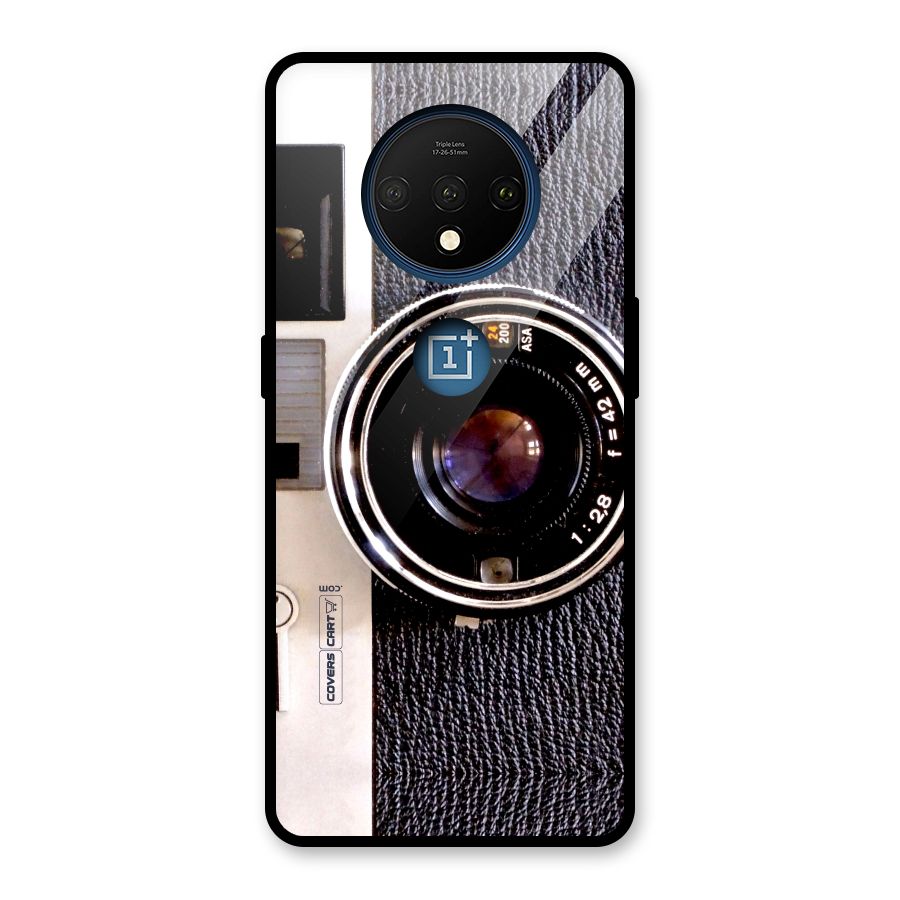Vintage Camera Glass Back Case for OnePlus 7T