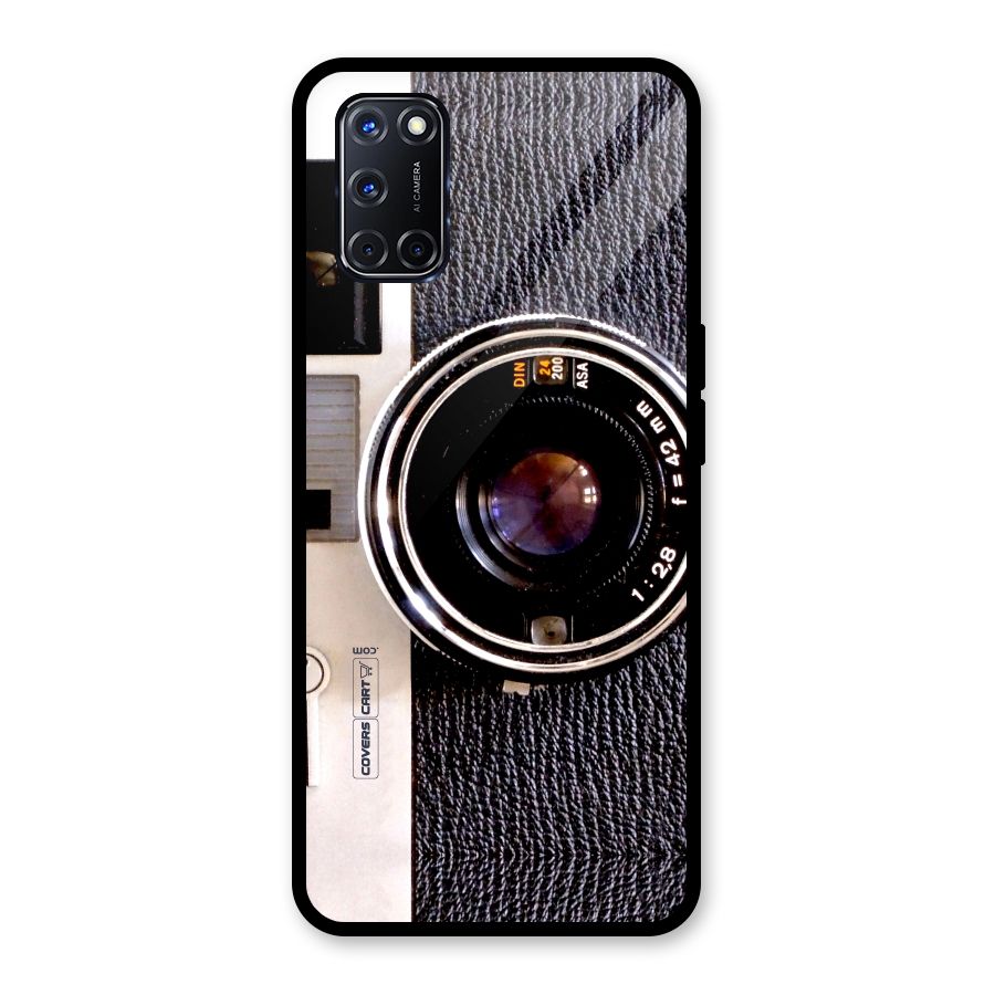 Vintage Camera Glass Back Case for Oppo A52