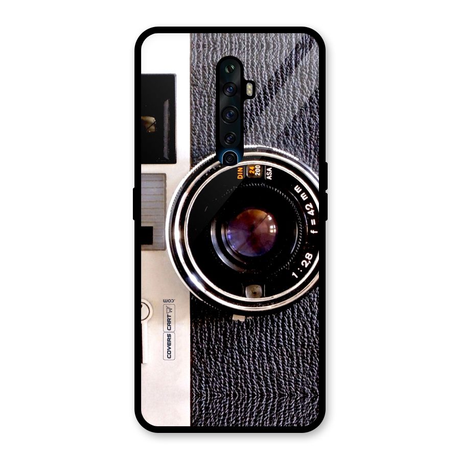 Vintage Camera Glass Back Case for Oppo Reno2 F