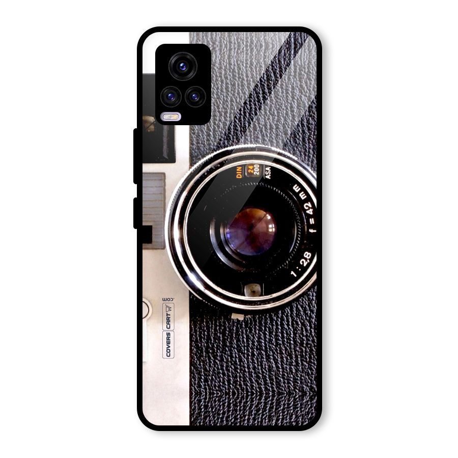Vintage Camera Glass Back Case for Vivo V20
