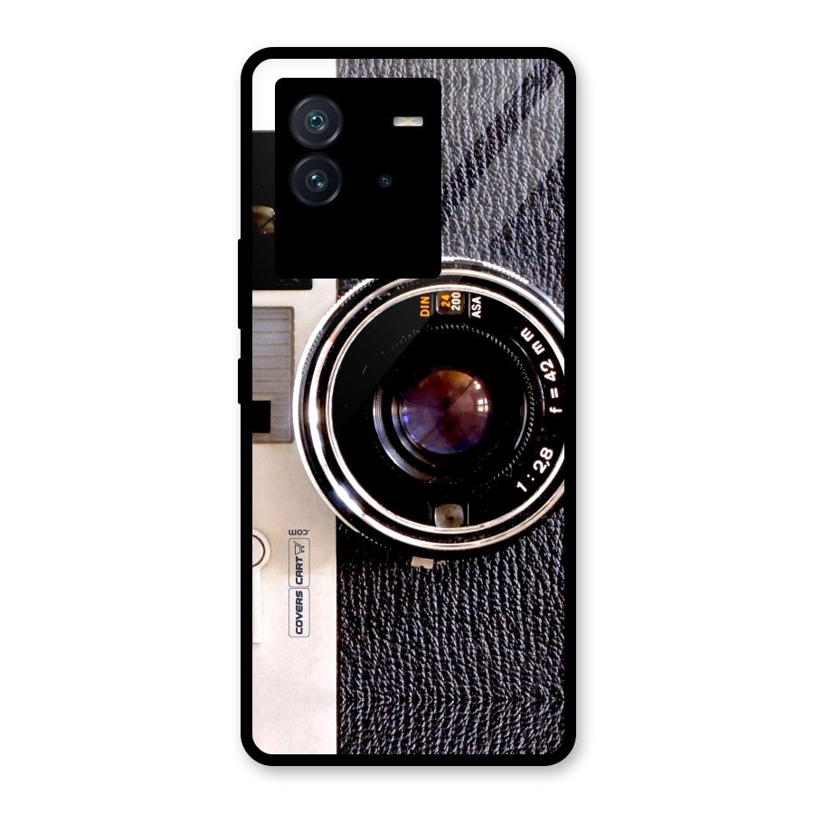 Vintage Camera Glass Back Case for Vivo iQOO Neo 6 5G