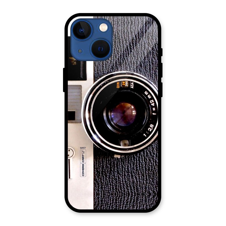 Vintage Camera Glass Back Case for iPhone 13 Mini