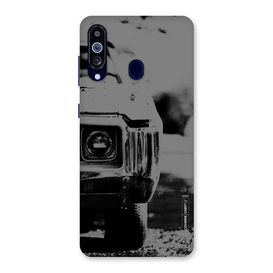 Vintage Car Black and White Back Case for Galaxy A60