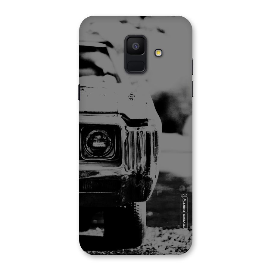 Vintage Car Black and White Back Case for Galaxy A6 (2018)