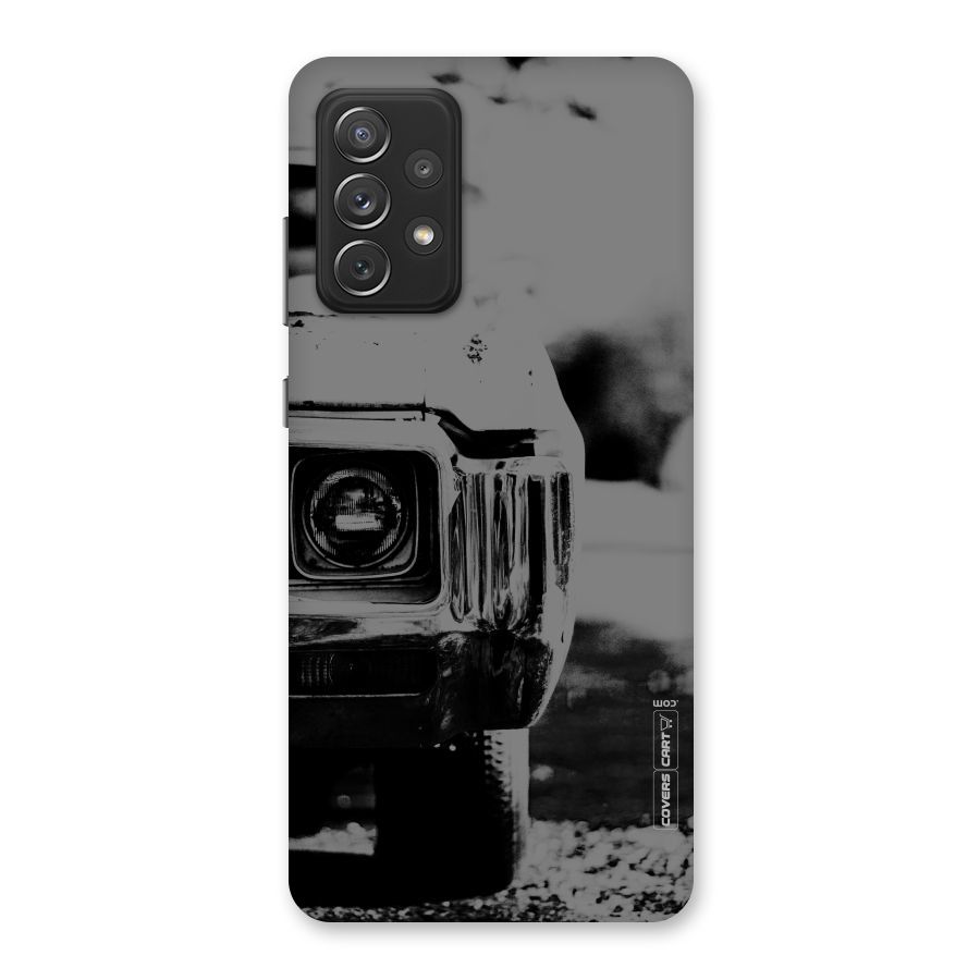 Vintage Car Black and White Back Case for Galaxy A72