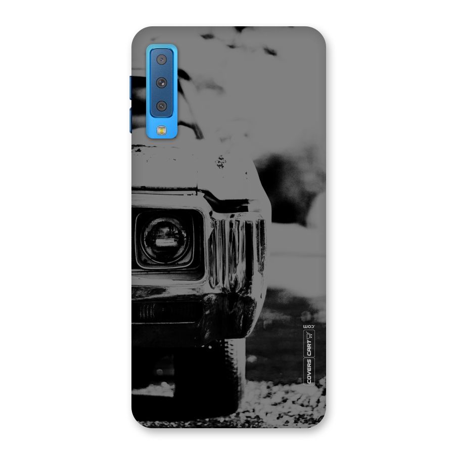 Vintage Car Black and White Back Case for Galaxy A7 (2018)