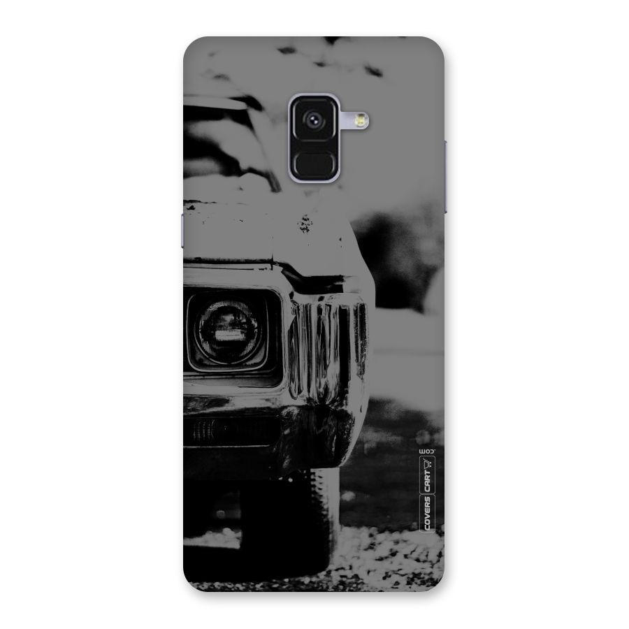 Vintage Car Black and White Back Case for Galaxy A8 Plus