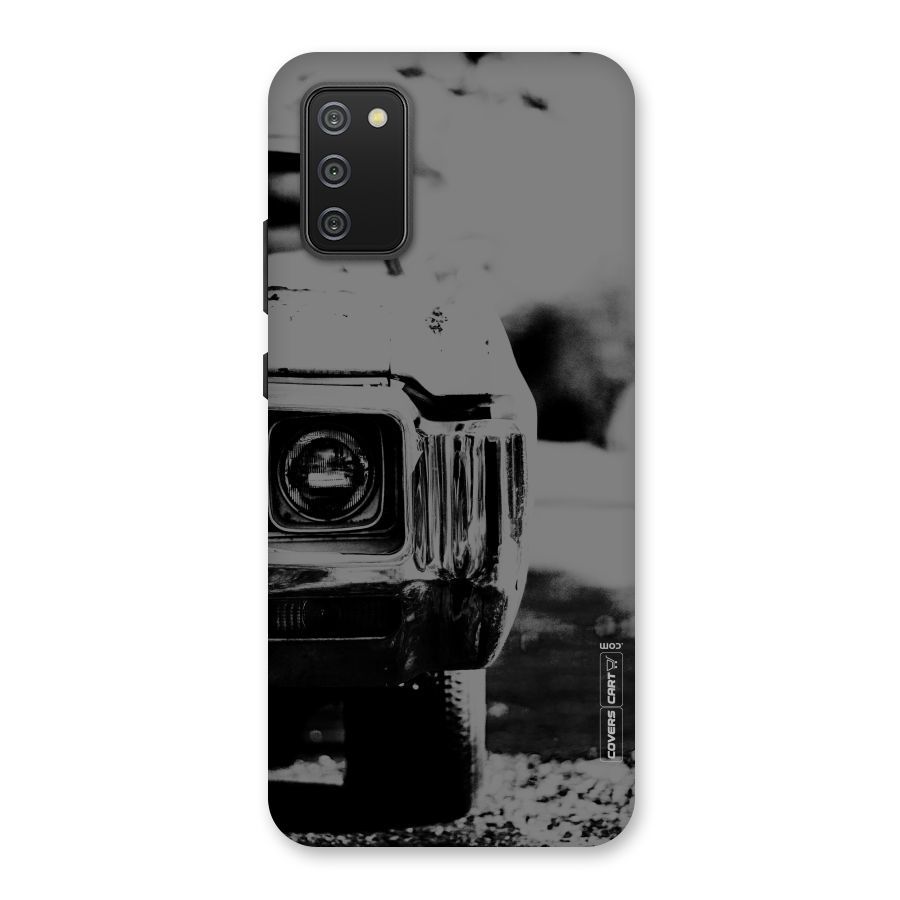 Vintage Car Black and White Back Case for Galaxy F02s