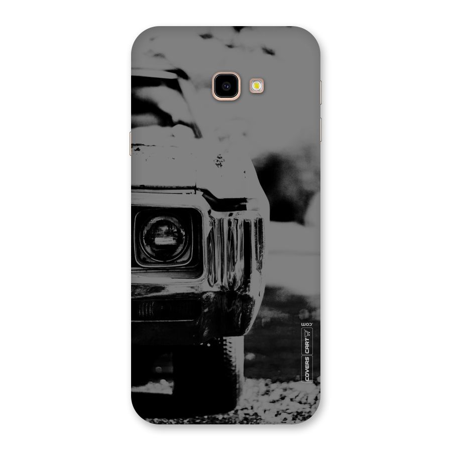 Vintage Car Black and White Back Case for Galaxy J4 Plus