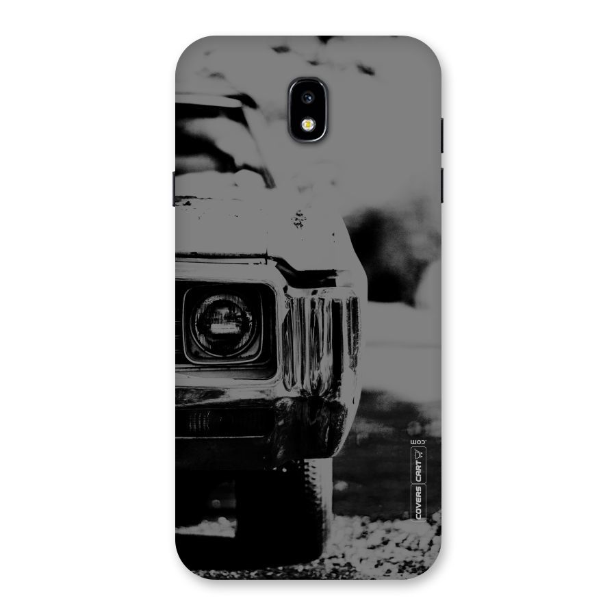Vintage Car Black and White Back Case for Galaxy J7 Pro