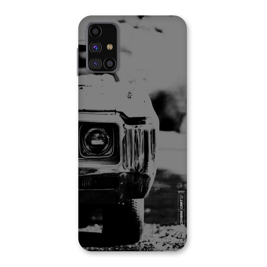 Vintage Car Black and White Back Case for Galaxy M31s