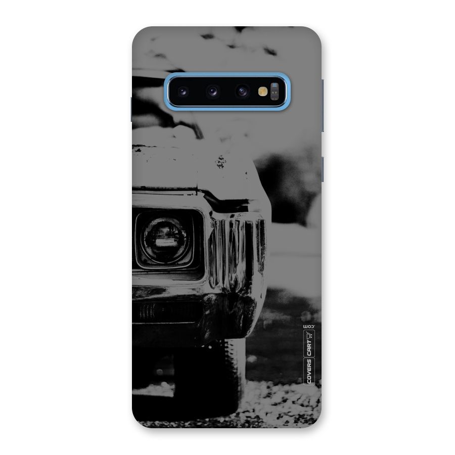 Vintage Car Black and White Back Case for Galaxy S10