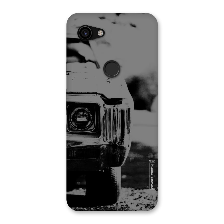 Vintage Car Black and White Back Case for Google Pixel 3a