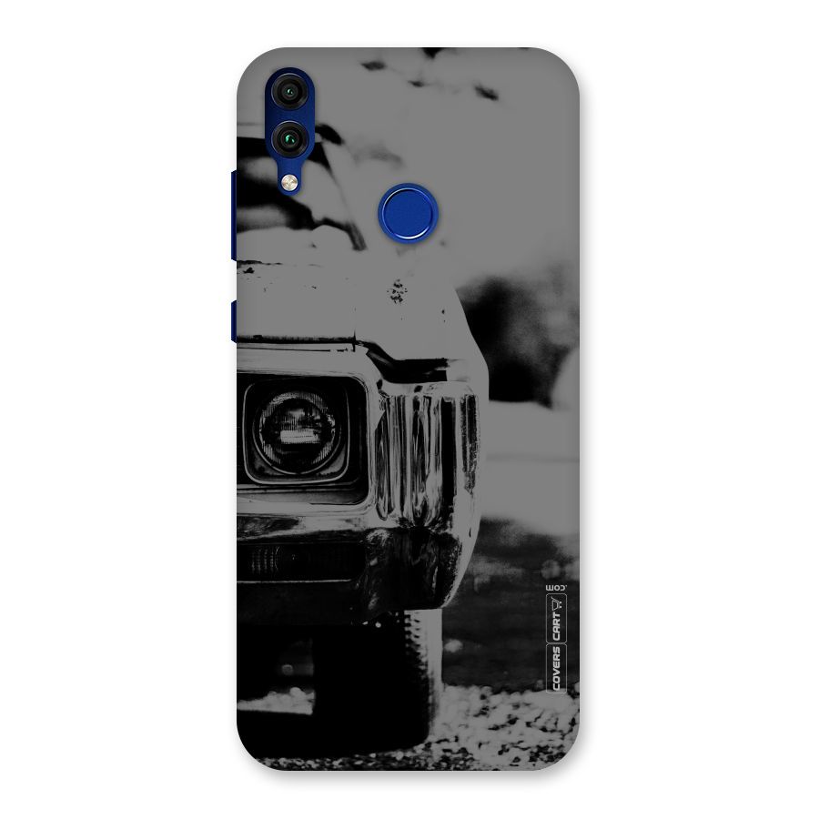 Vintage Car Black and White Back Case for Honor 8C