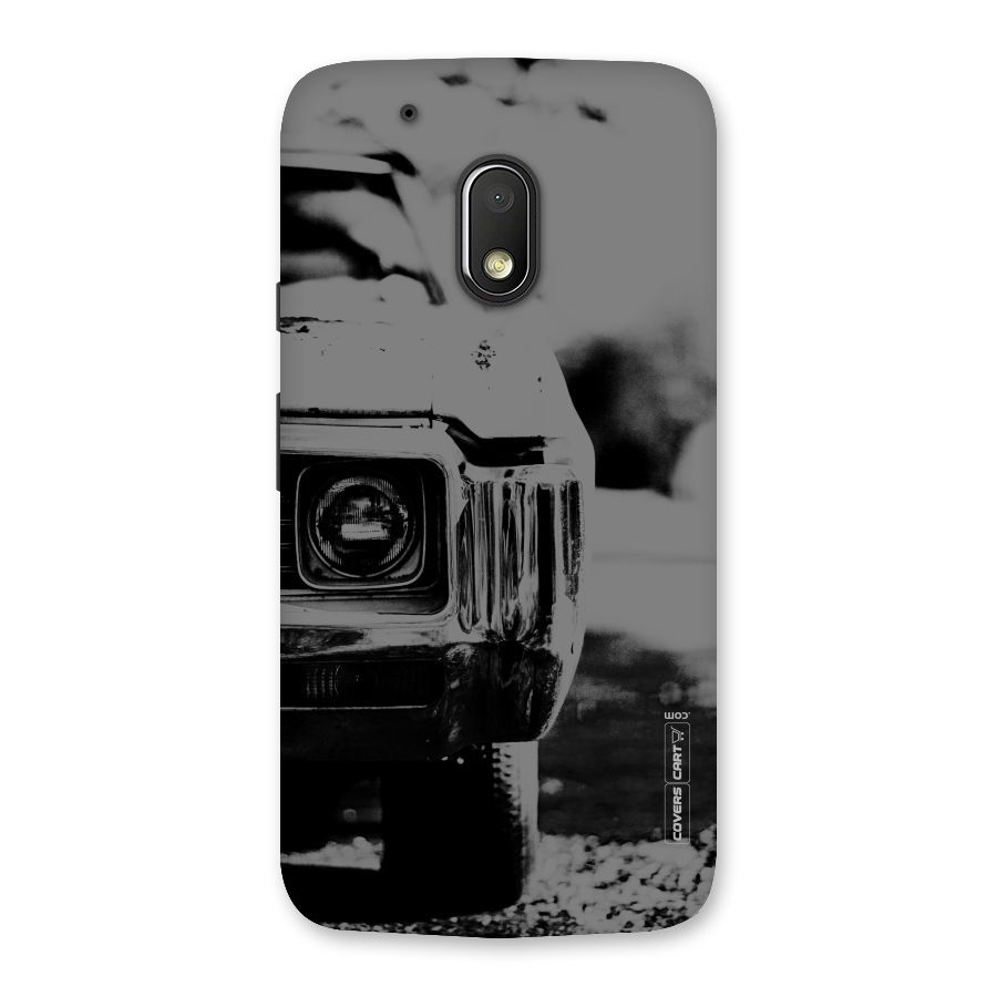 Vintage Car Black and White Back Case for Moto G4 Play