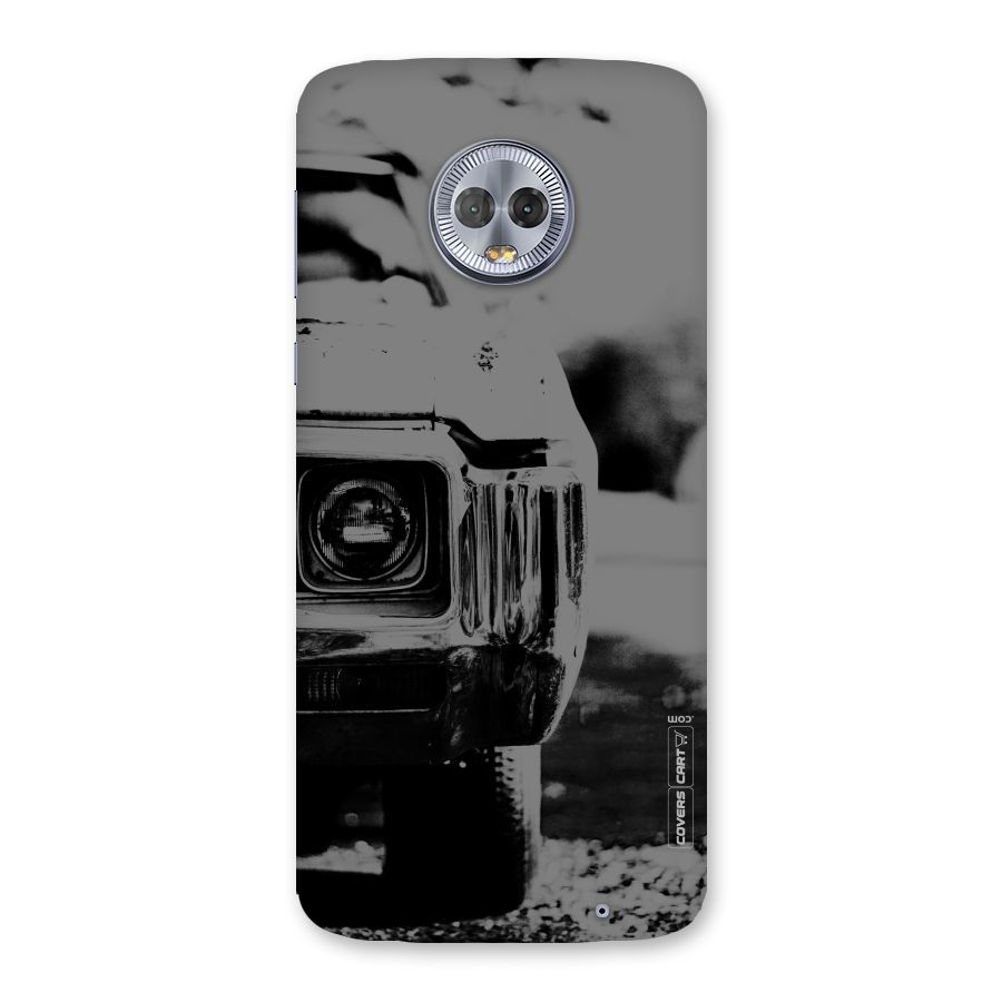 Vintage Car Black and White Back Case for Moto G6 Plus