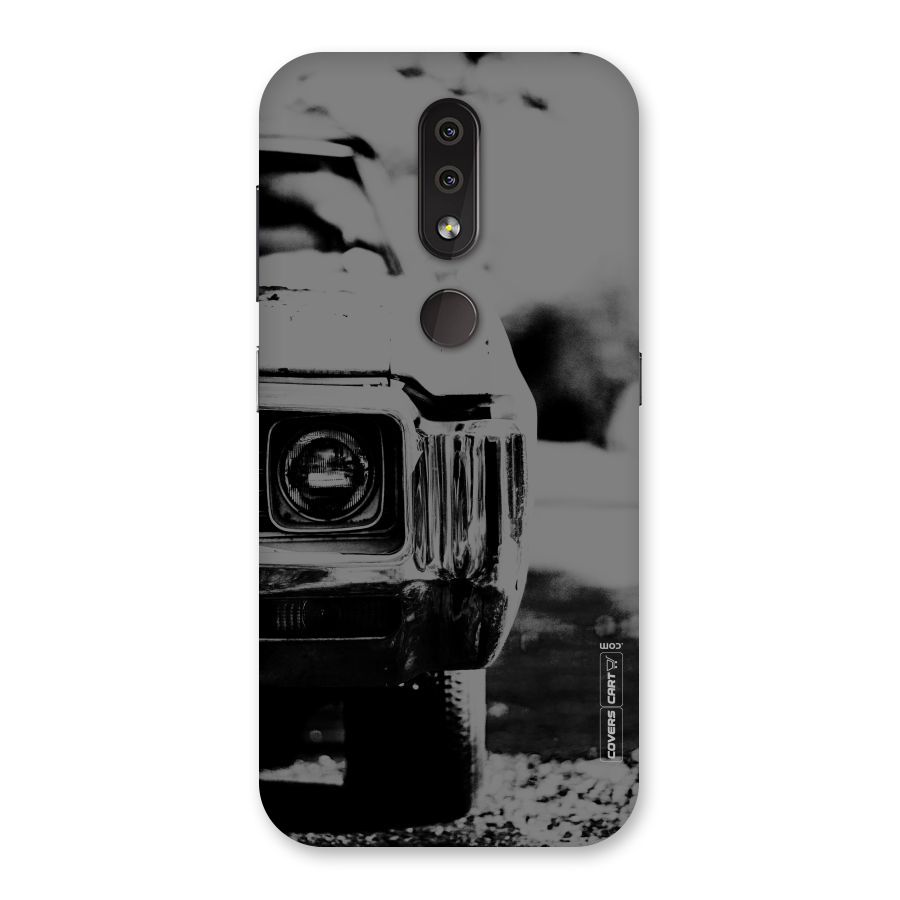 Vintage Car Black and White Back Case for Nokia 4.2