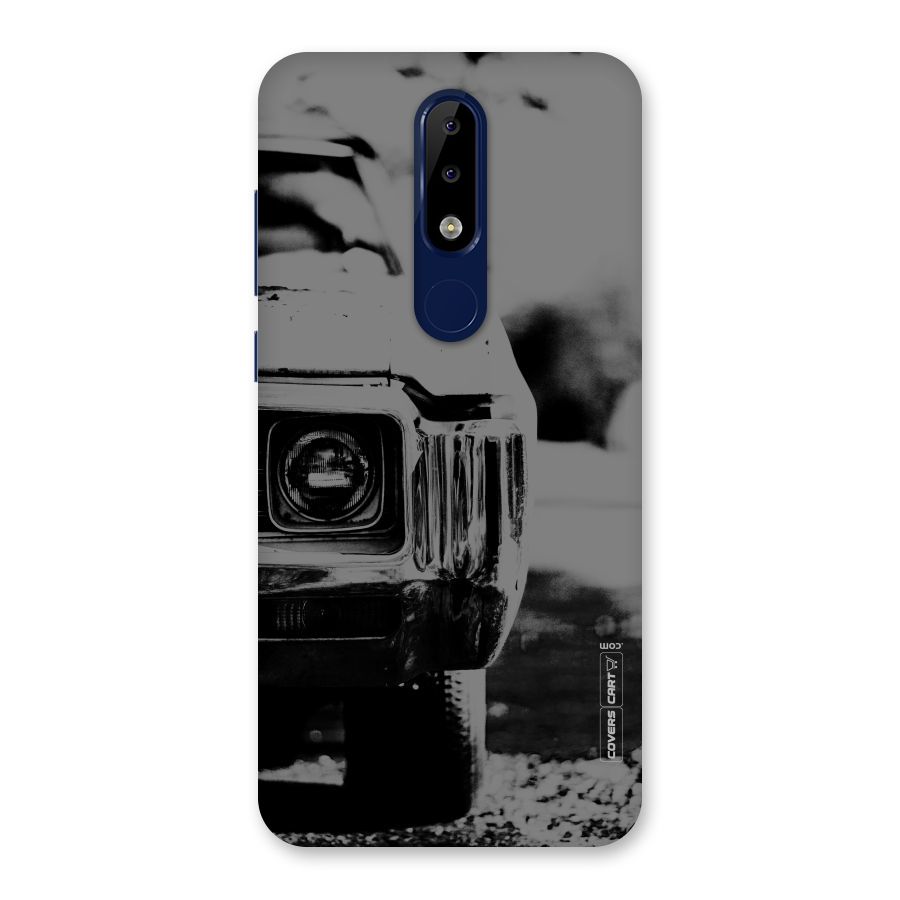 Vintage Car Black and White Back Case for Nokia 5.1 Plus