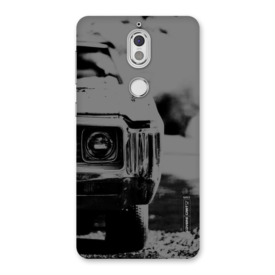 Vintage Car Black and White Back Case for Nokia 7